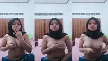 Jilbab Hitam Cantik Colmek Sampe Mendesah Keras